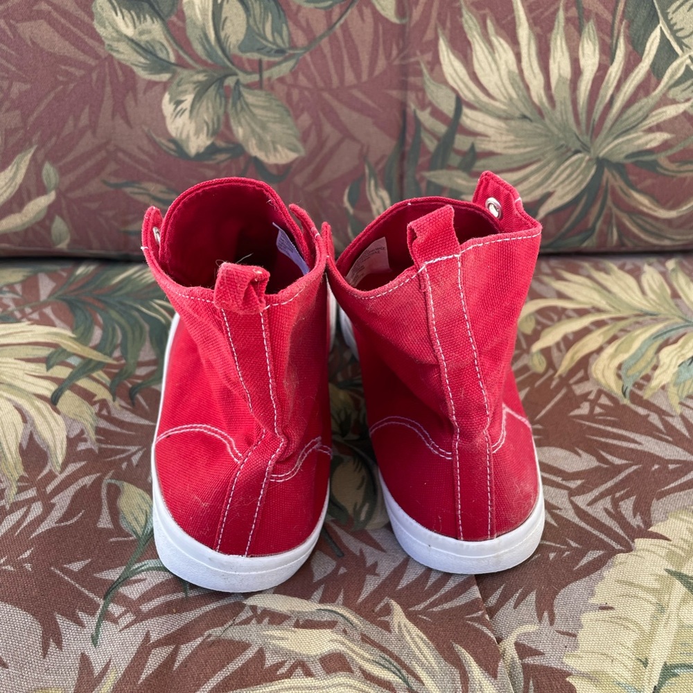 Target Red High-Top Sneakers - Picture 4 of 7